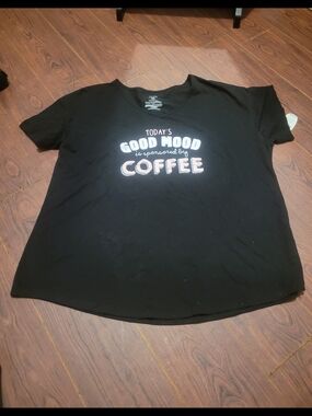 Secret Treasures Black Short-Sleeve Sleep Tee